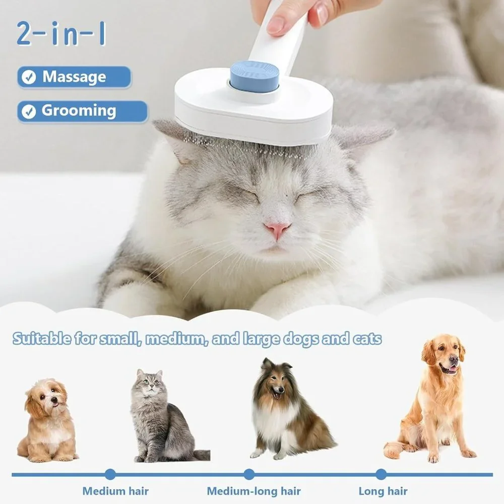 NEW Self Cleaning Cat Brush
